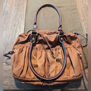MZ Wallace Baby Jane Brown Tote Nylon & Leather